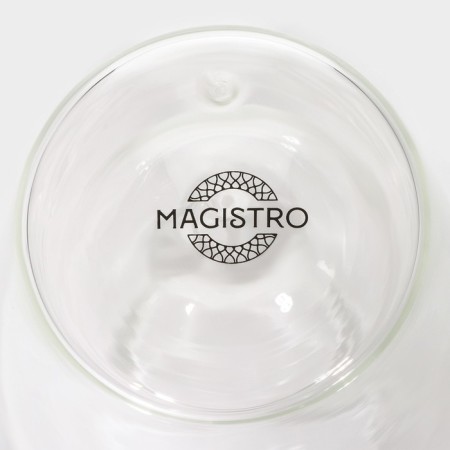 Glass glass with double walls Magistro "Paul. Duo ", 350 ml, 7.3 × 15 cm-4