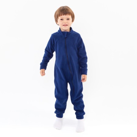 Overalls for a boy, dark blue color, height 86-92 cm-1