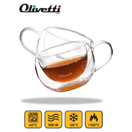 Set of mugs with double walls Olivetti DWC22, 2 pcs, 280 ml-2