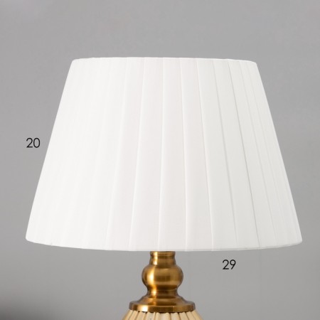 Table lamp with lampshade Risalux "Camellia", E27, 40 W, Brass, 29 × 29 × 29.5 cm-4