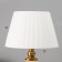 Table lamp with lampshade Risalux "Camellia", E27, 40 W, Brass, 29 × 29 × 29.5 cm