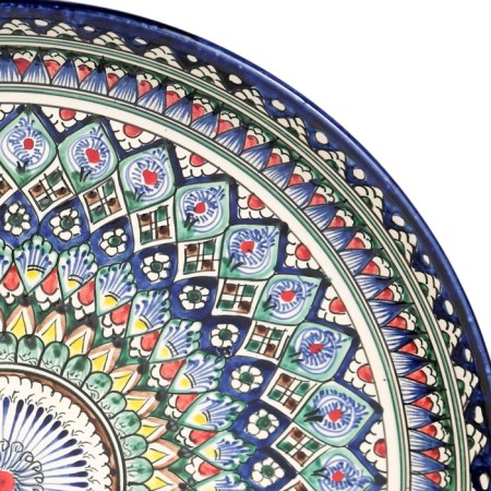 Largan Rishtan ceramics "Patterns", 37 cm, blue-3