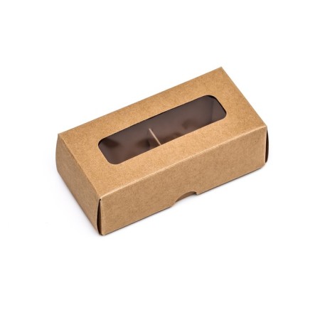 Folding box for 2 sweets, craft, 5 x 10.5 x 3.5 cm-1