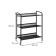 Shoe for shoes "Geneva-13", 3 shelves, 45 × 27 × 60 cm, black color