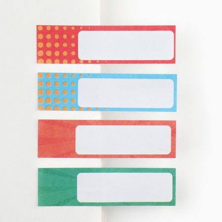 Stickers bookmarks with a sticky layer “Supergerian teacher!”, 4 pcs, 20 liters-2