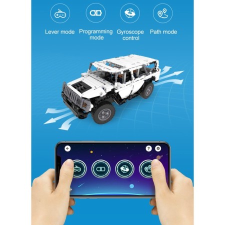 Radio -controlled designer "SUV", 575 parts, 2 control options-10