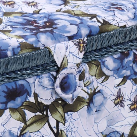 Casket for needlework "White-blue peonies" 19x26x14.5 cm-1