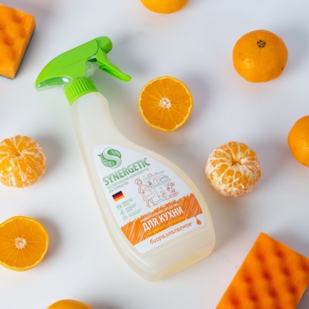 Synergetic universal remedy "Mandarin", for kitchen surfaces, hypoallergenic, 500 ml-3