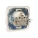 Single socket with a Luazon Lighting "Orion" curtain, 16 a, hidden, with salary, white