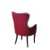 Armchair "Lari", velor fabric, support of wenge, Berry color