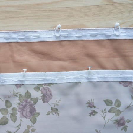 A set of curtains for the kitchen Witerra Byzantium 280x160cm, cocoa, right, PE100%-6