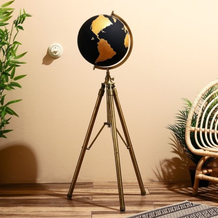Souvenir Globe "Black" on a tripod 35x35x76 cm-1