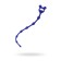 Anal chain Todo by Toyfa Froggy, silicone, blue color, 27.4 cm, d = 1.4 cm