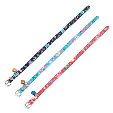 Flower Print embossed collar, 30 x 1 cm, Mix flowers-6
