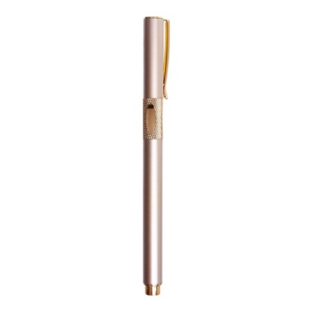 Gift handle, feathers, in the leatherette case, golden housing-3
