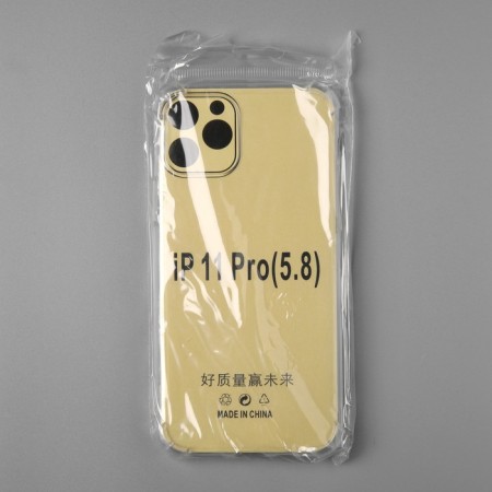 Luazon cover for iPhone 11 Pro, silicone, anti -suggestion, transparent-5