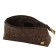 Lightning cosmetic bag, brown color