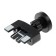 Phone holder in the CD player slot, magnetic, rotary
