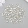 Glass beads 4 mm "droplet. Ice with a core" 10 g