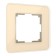 Frame W0012443, 1 Elite socket, ivory, glass