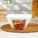 Pomegranate bowl, 2 l, 20.2 × 20.2 × 9.8 cm, white color
