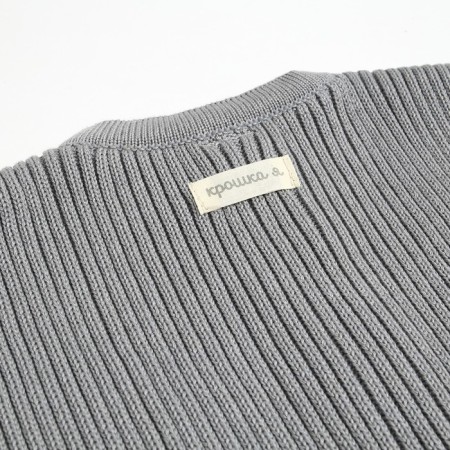 Cardigan knitted baby I, r.68-74, gray-3