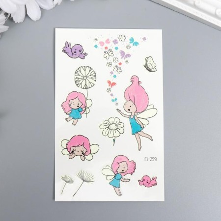 Tattoo on the body phosphorus "World Fei" mix 12x7.5 cm-4