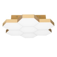Люстра FAVO 35Вт LED 4000K сатин, золото 38x7,5 см