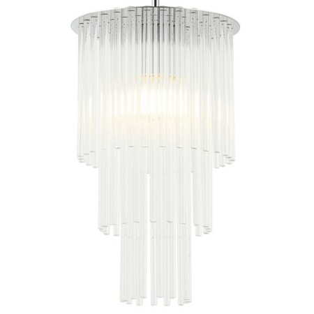 Suspended lamp Imposio 1xe14 40W, size 20x20x49-150 cm, chromium color-1