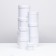Set of round boxes 10 in 1 white, 23x23 - 13-13 cm
