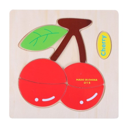 Children's wooden frames-lodges “Vegetables, berries, fruits” 15 × 15 × 0.5 cm, mix-5