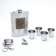 Gift set 7 in 1 "USSR": Flyage 270 ml + 4 glasses, funnel, keychain