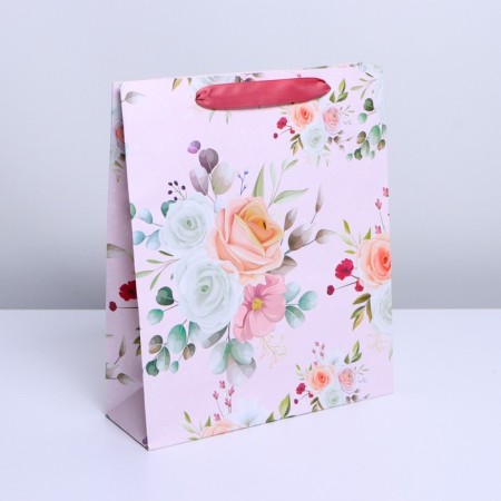 Gift package laminated, packaging, "tenderness", m 26 x 30 x 9 cm-1