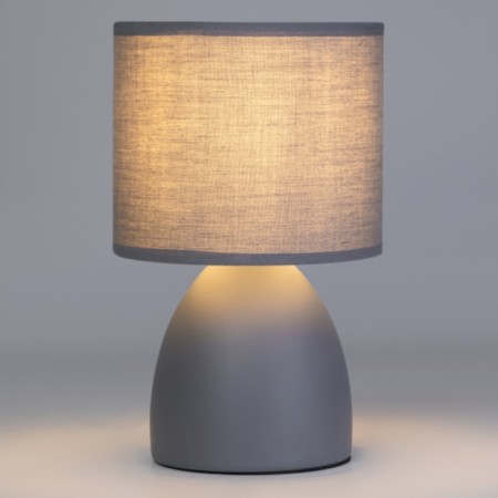 Rivoli Nadine 1he14 table lamp, 40 watts Gray ceramics with lampshade-3
