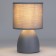 Rivoli Nadine 1he14 table lamp, 40 watts Gray ceramics with lampshade
