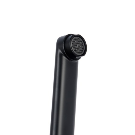 ACCOONA A71126F bath mixer, single -leaf, pour 350 mm, shower set, black-3