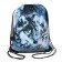 A bag for shoes 440 x 365 mm, erichkrause, density 300D, with a reflective strip, Timber Wolf
