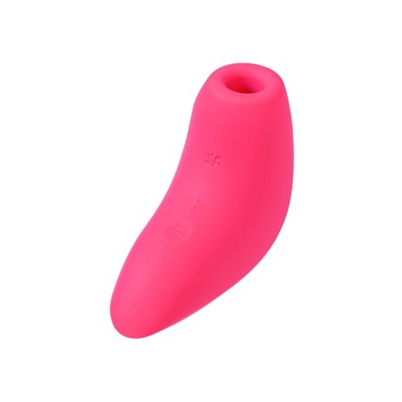 Vacuum-wave stimulator of the Satiffyer Magnetic Deep Pulse clitoris, 11 cm, silicone, pink color-14