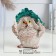 Figure "Owl in Panama" Beige, 12x6x6cm