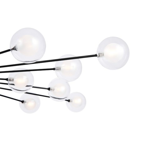 Freya FR5242CL-24B1 Celebrity ceiling lamp, 1198x1198x113 mm, G4, 24x3W, black color-2