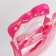 Cosmetic bag on the buttons, the color is transparent/pink