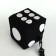 Bag Tap Cube, 16*15.5*15.5, lightning departure, string, black/white peas