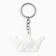 Acrylic key a keychain "Queen", 3.8 x 6 cm