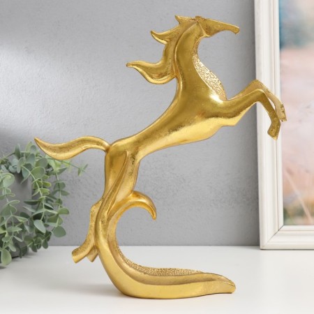 Polystone souvenir "Hall in the Wave" gold 30x27x7 cm