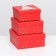 A set of boxes 3 in 1 15.5x15.5x7.5 - 18x18x8.5 - 20x20x9.5 cm.