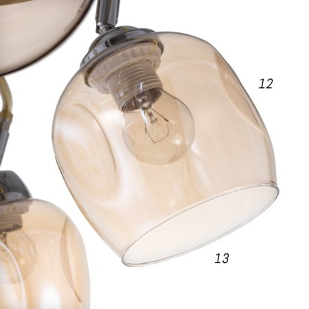 NOVA chandelier 6x60W E27 Shampan 68x68x26 cm Bayerlux-7