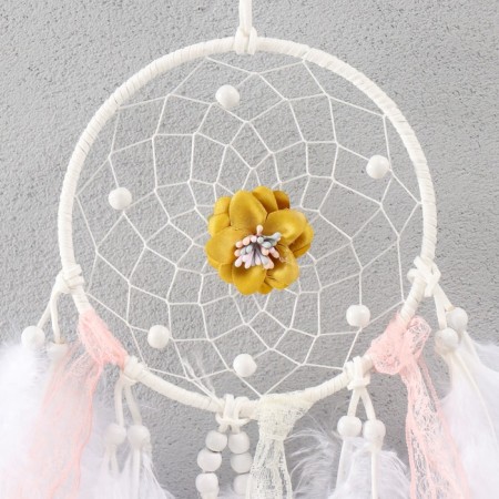 Dreams "Web with a flower" of pyryshki and braid 39x11 cm-1
