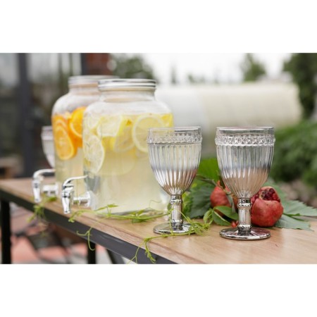 A set of glass of glass Magistro "Bosphorus", 250 ml, 6 pcs, color gradient silver-4