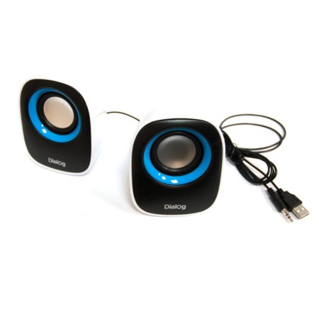 Computer speakers 2.0 Dialog Colibri AC-06UP, 2x6 W, Jack 3.5 mm, USB, white-4