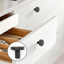 Handle button Cappio PK325, D = 30 mm, black color